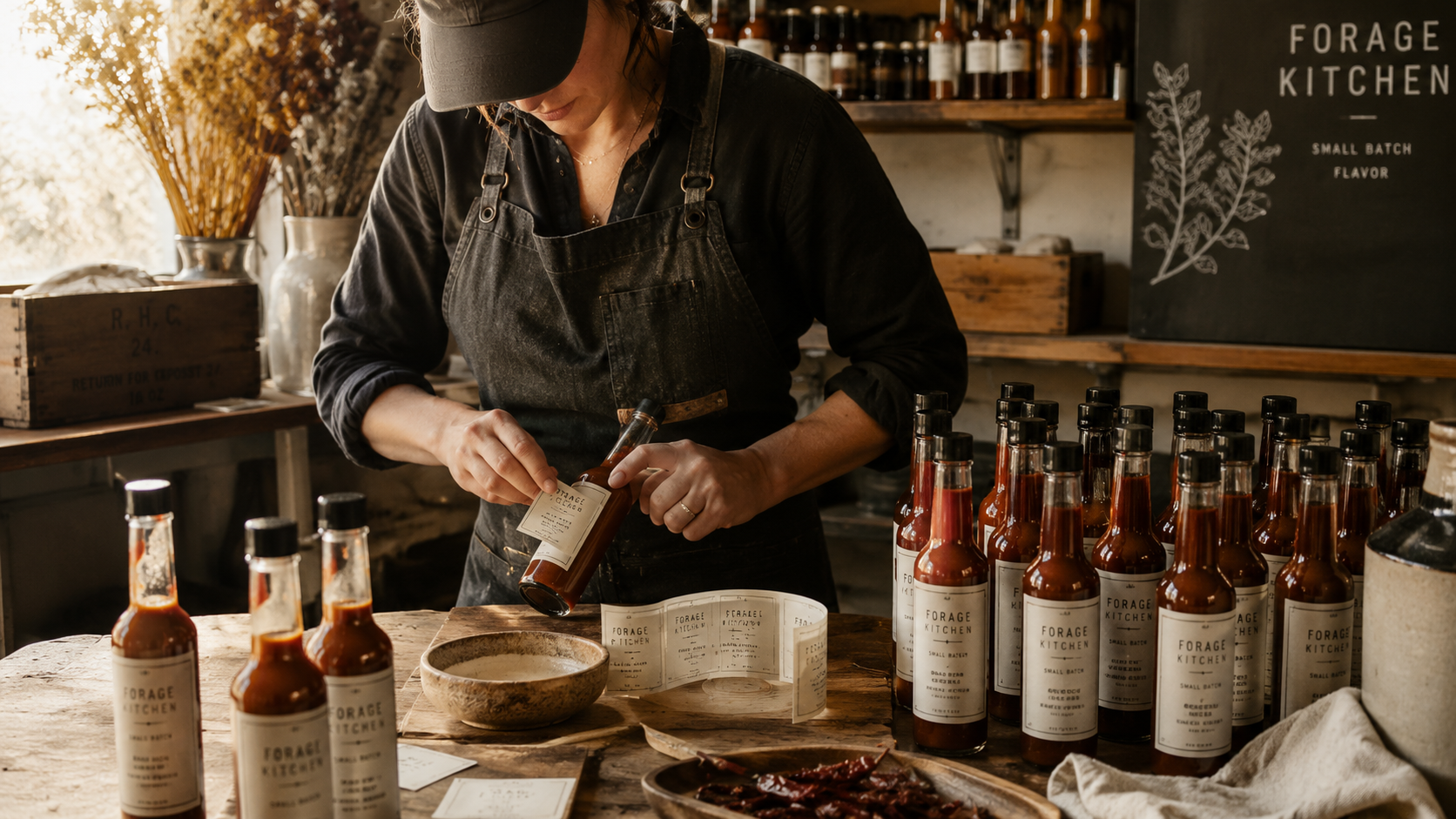 Food & beverage brands content production at Nerds Creative — environmental shot of the work in progress