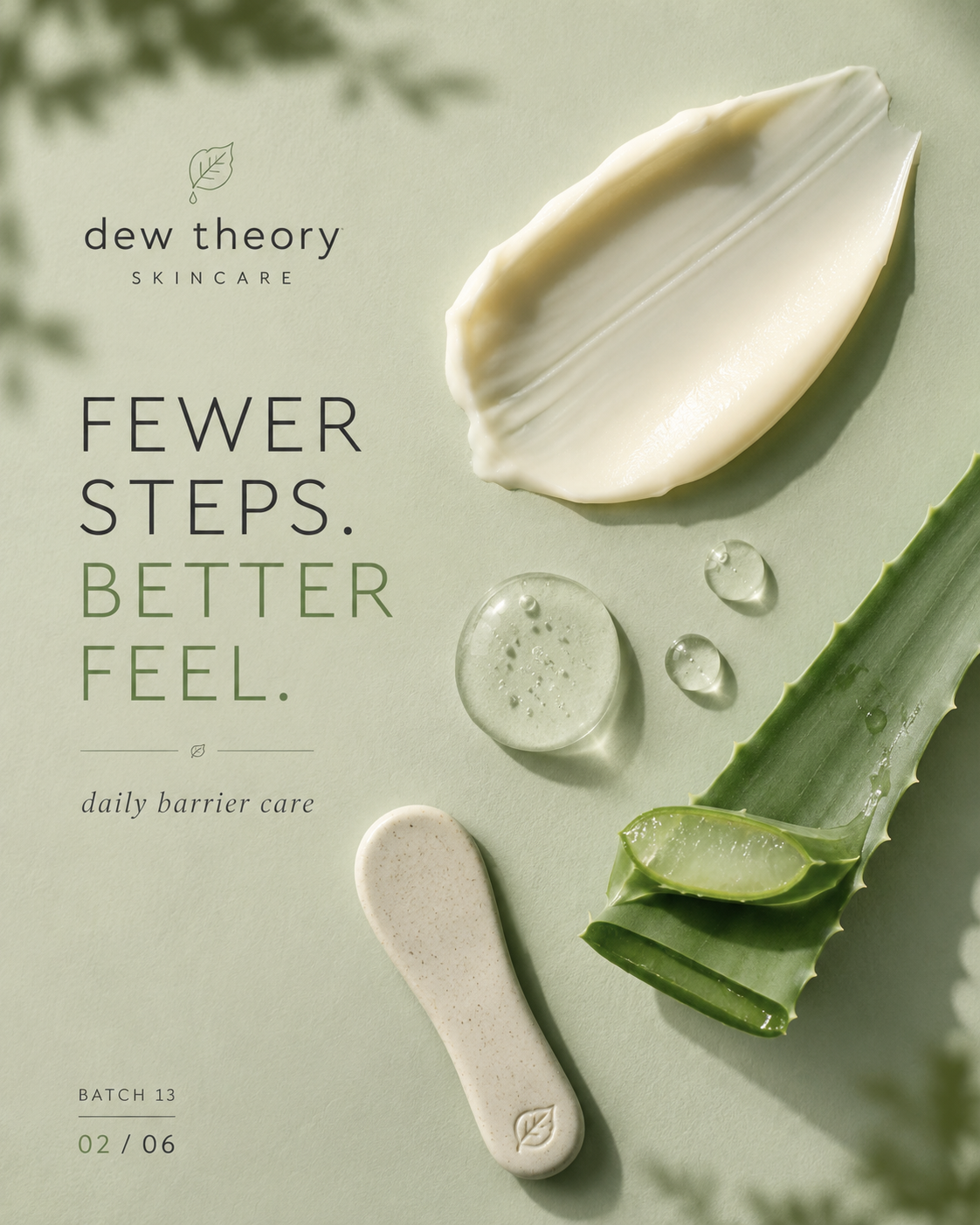 Dew Theory Skincare — Carousel cover sample Instagram post by Nerds Creative