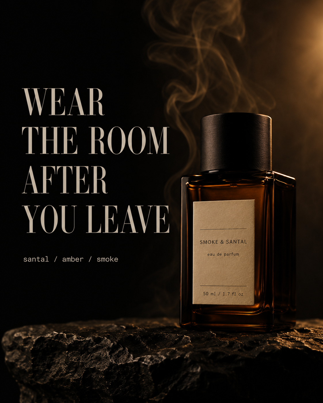 Smoke & Santal — Hero post sample Instagram post by Nerds Creative