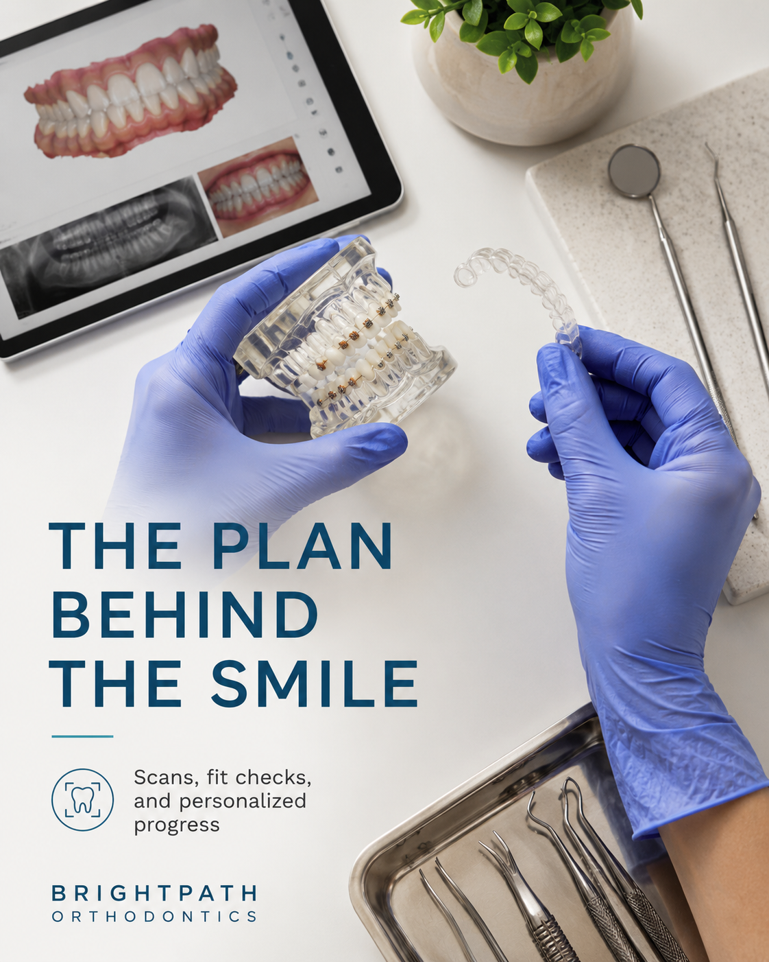 BrightPath Orthodontics — Carousel cover sample Instagram post by Nerds Creative