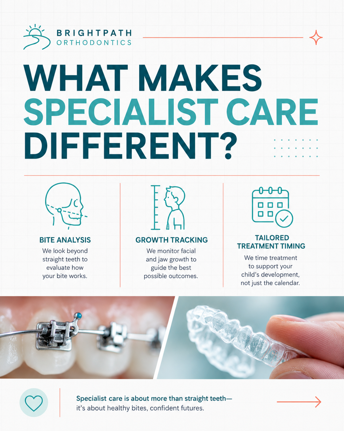 BrightPath Orthodontics — Story-of-the-piece sample Instagram post by Nerds Creative