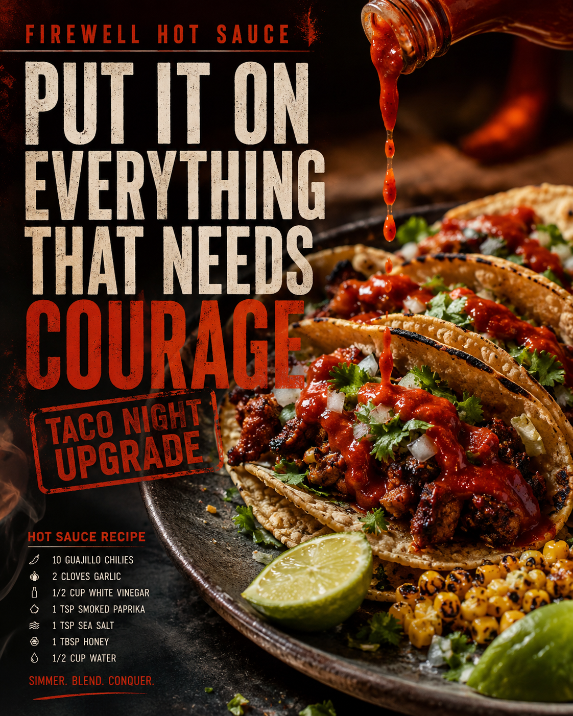 Firewell Hot Sauce — Story-of-the-piece sample Instagram post by Nerds Creative