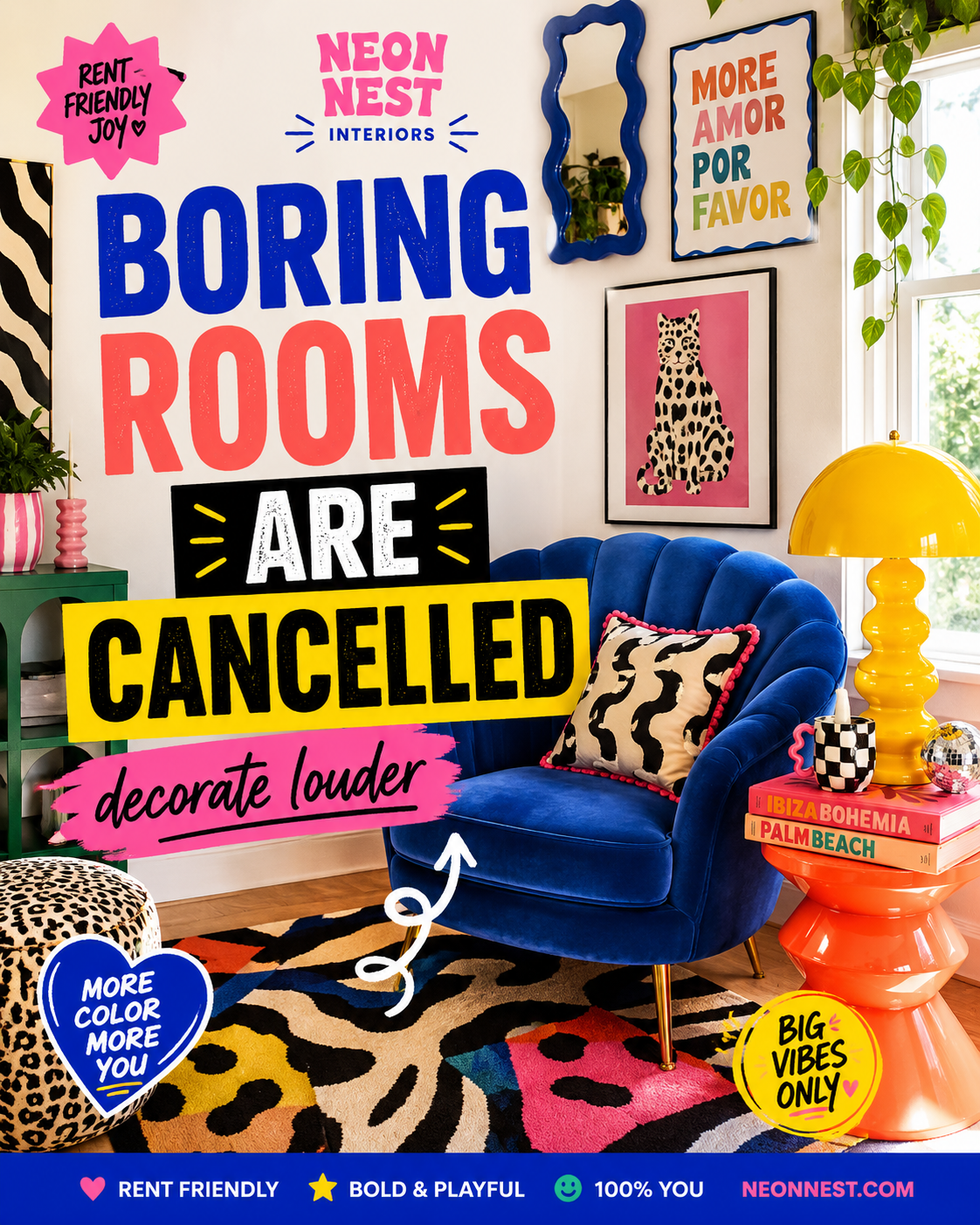Neon Nest Interiors — Hero post sample Instagram post by Nerds Creative