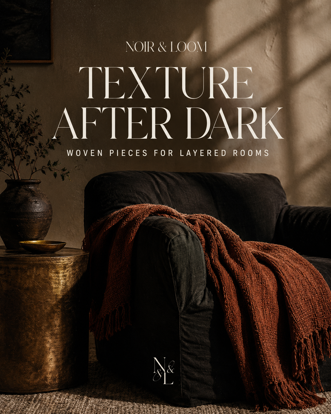 Noir & Loom — Hero post sample Instagram post by Nerds Creative