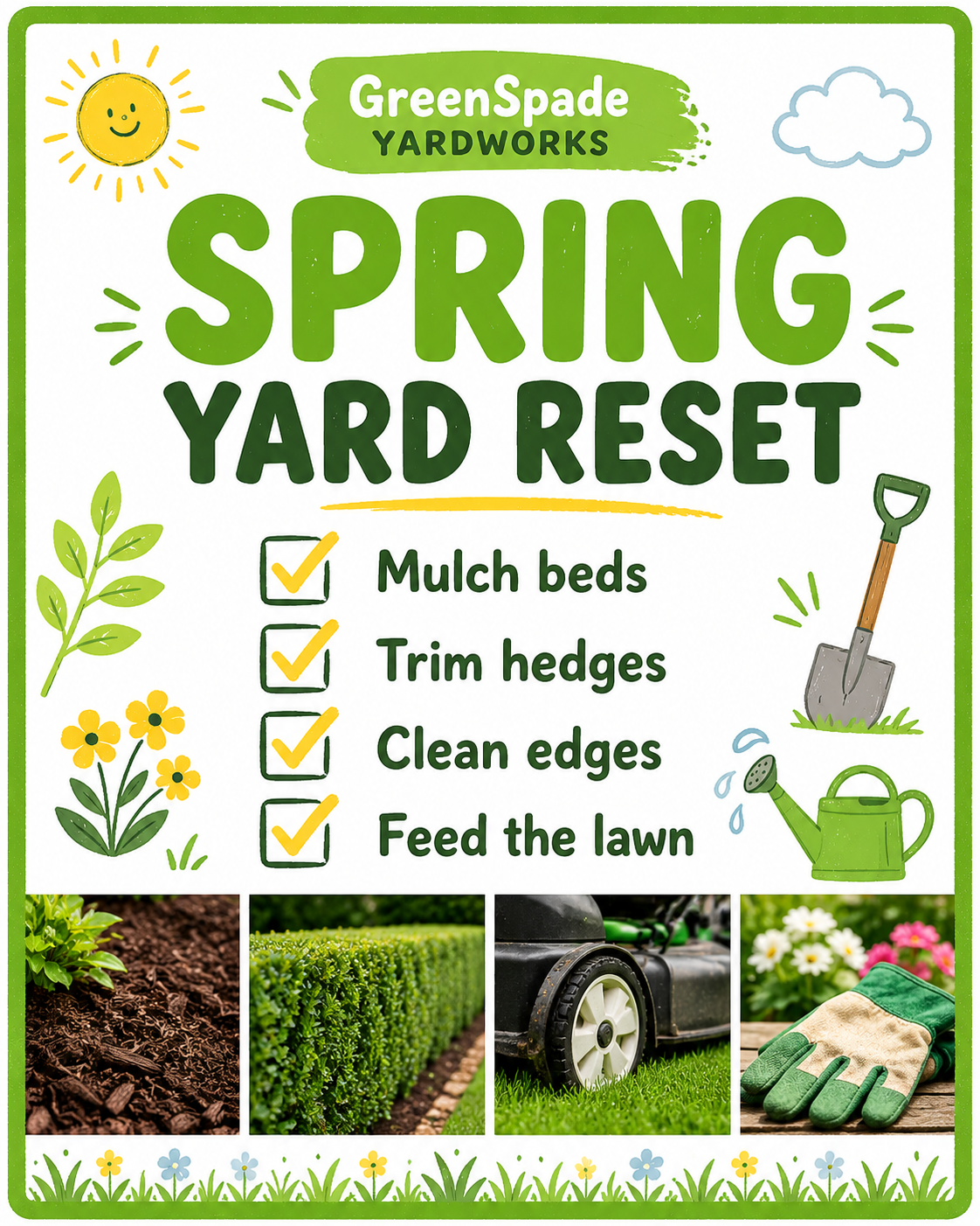 GreenSpade Yardworks — Story-of-the-piece sample Instagram post by Nerds Creative