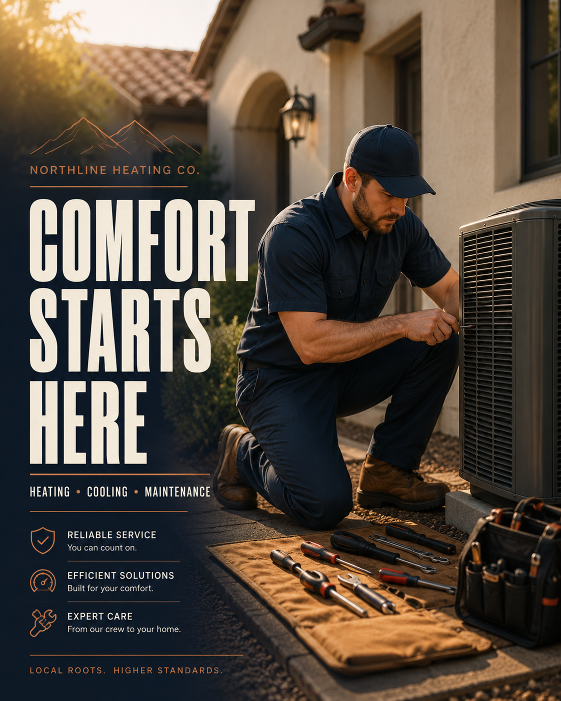 Northline Heating Co — Hero post sample Instagram post by Nerds Creative