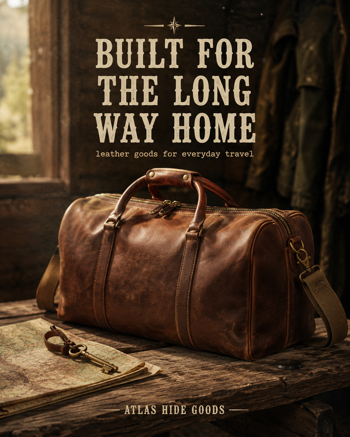 Atlas Hide Goods — Hero post sample Instagram post by Nerds Creative