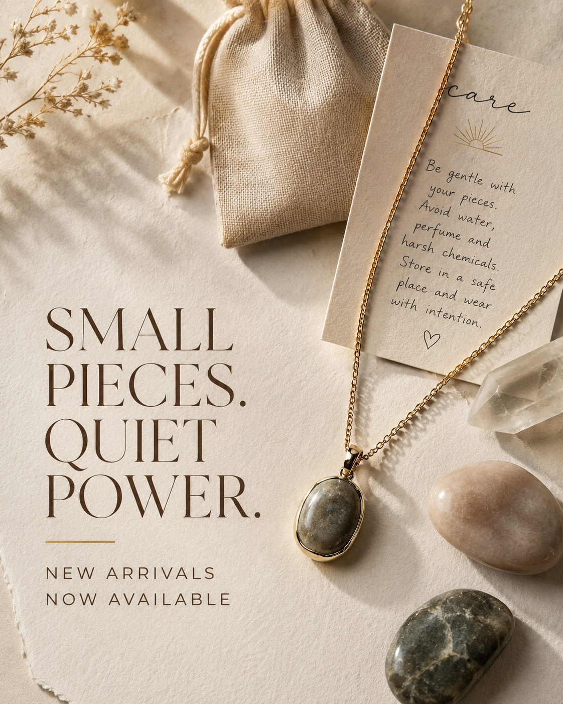 Solari Stone — Story-of-the-piece sample Instagram post by Nerds Creative
