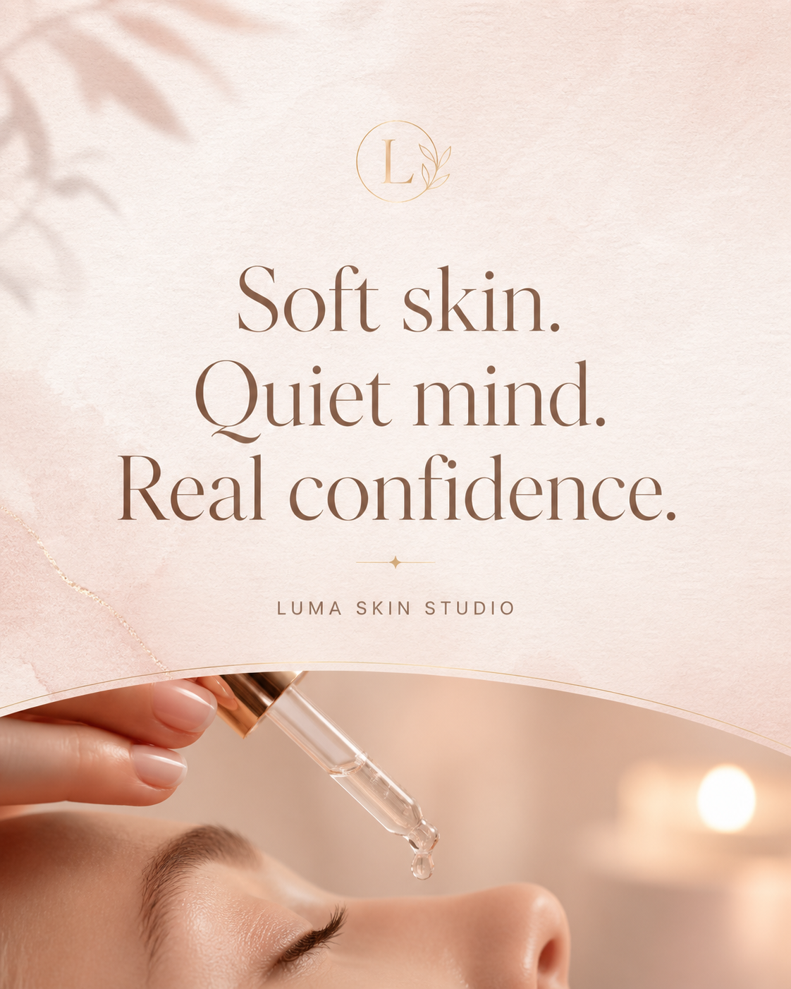 Luma Skin Studio — Story-of-the-piece sample Instagram post by Nerds Creative