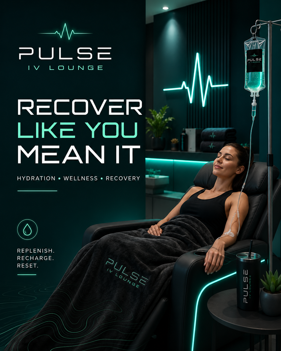 Pulse IV Lounge — Hero post sample Instagram post by Nerds Creative