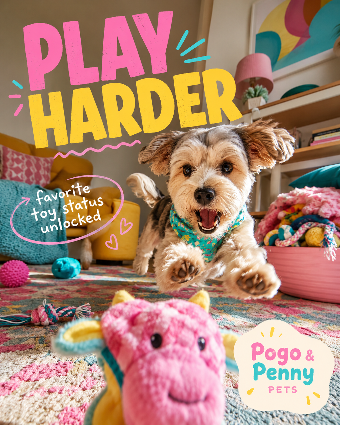 Pogo & Penny Pets — Hero post sample Instagram post by Nerds Creative