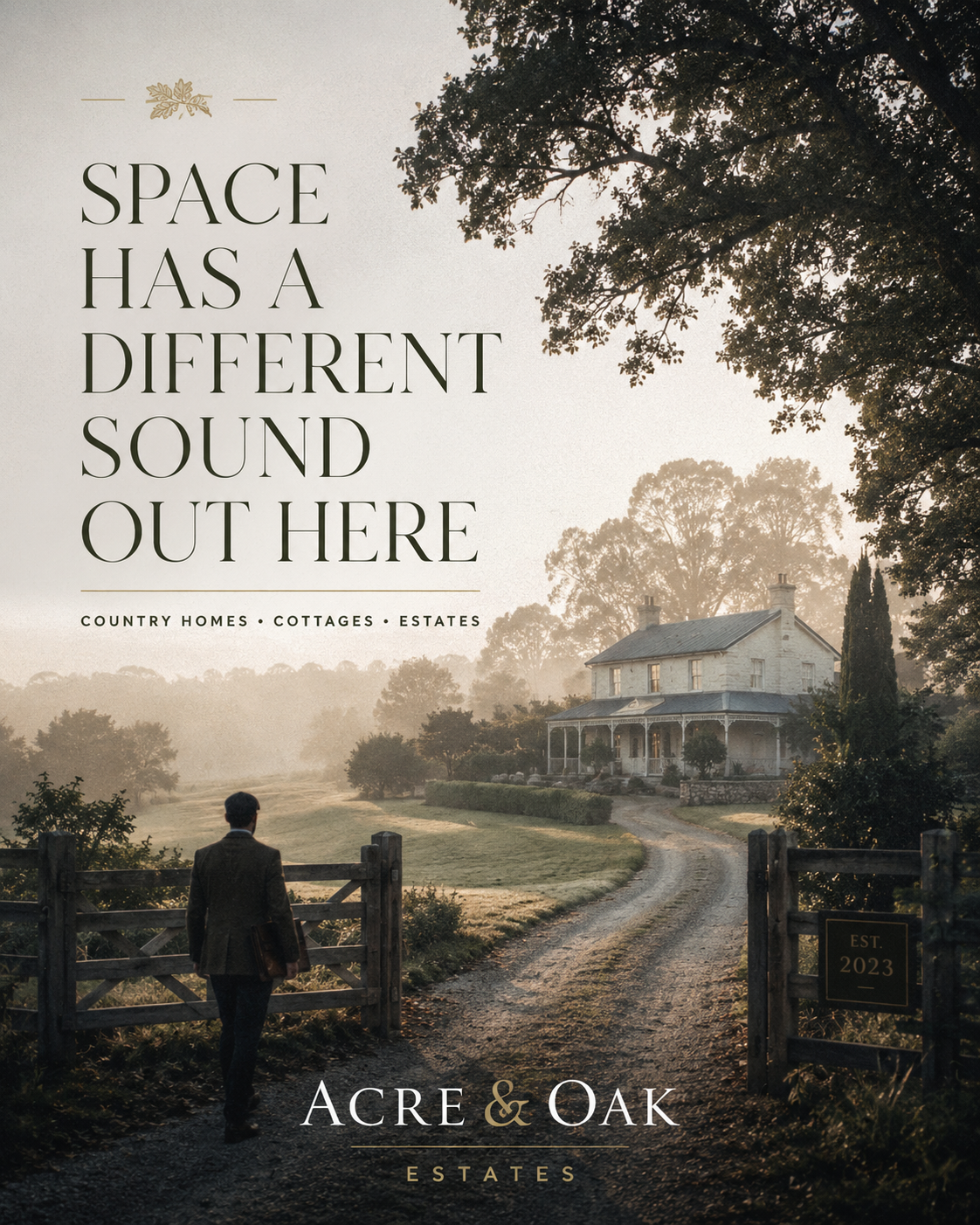Acre & Oak Estates — Hero post sample Instagram post by Nerds Creative