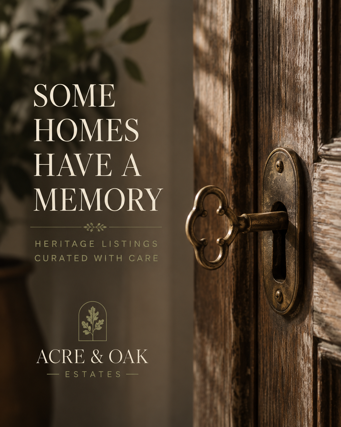 Acre & Oak Estates — Story-of-the-piece sample Instagram post by Nerds Creative