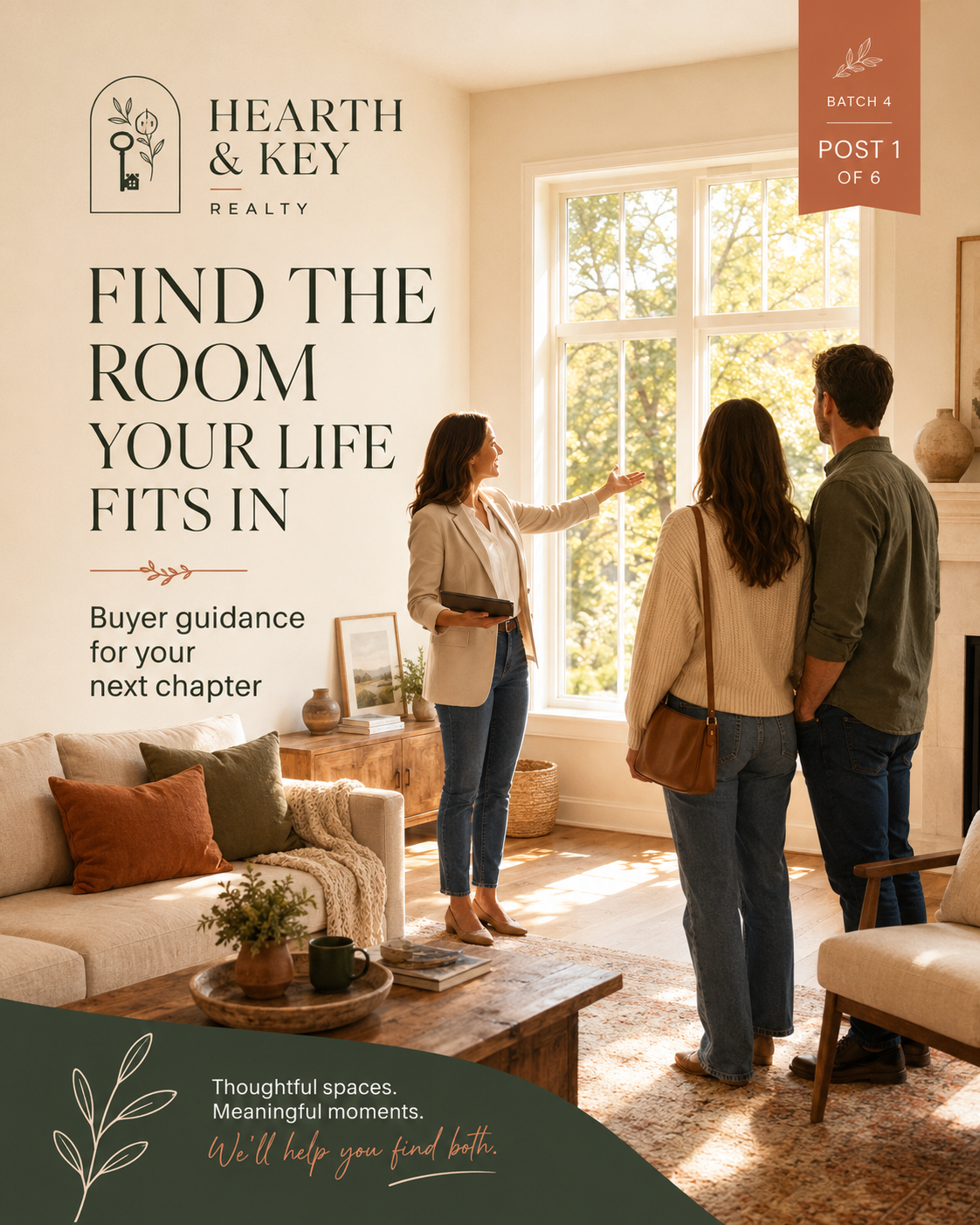 Hearth & Key Realty — Hero post sample Instagram post by Nerds Creative