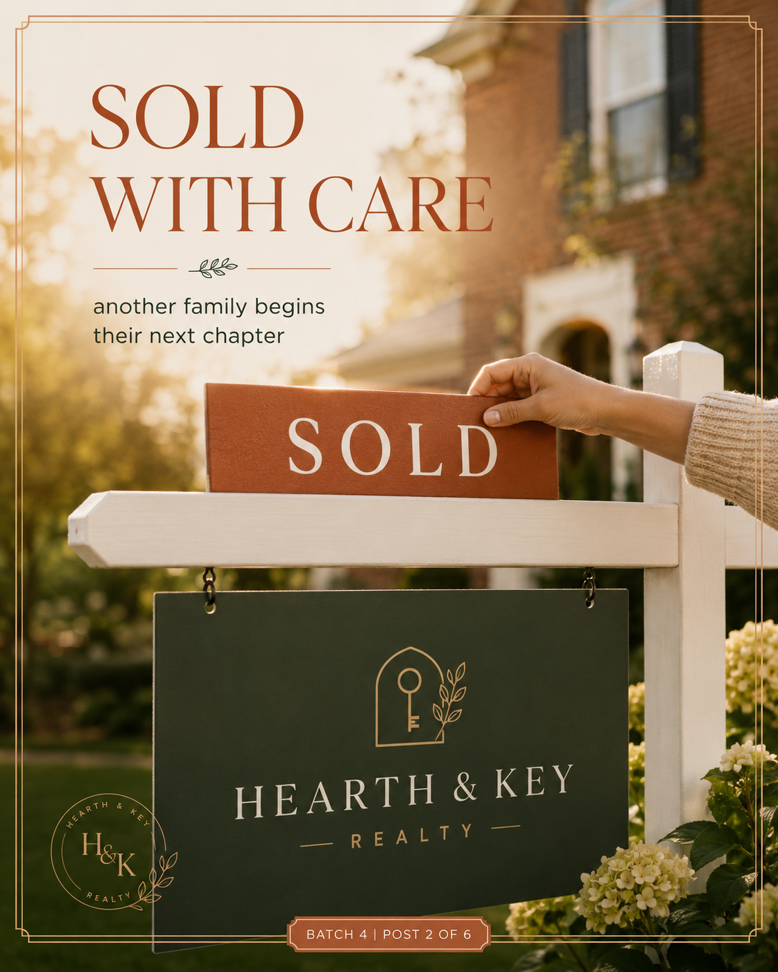 Hearth & Key Realty — Carousel cover sample Instagram post by Nerds Creative