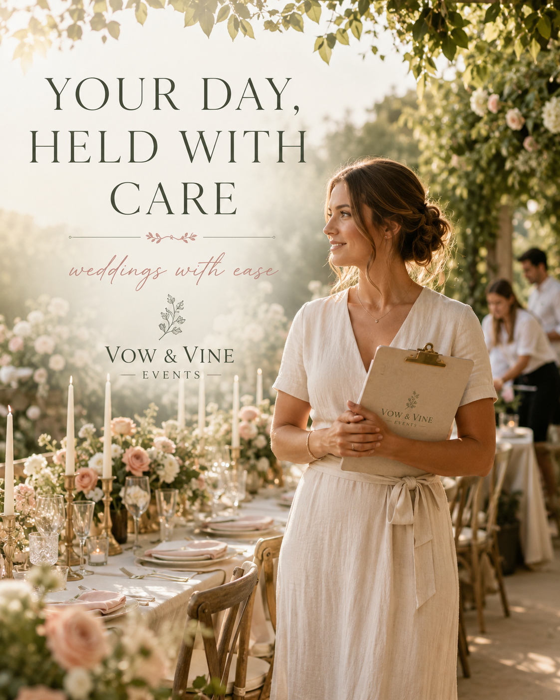 Vow & Vine Events — Hero post sample Instagram post by Nerds Creative